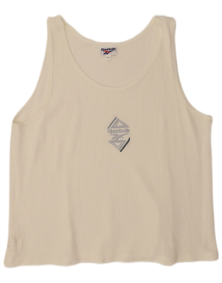 Reebok Herren Weste Top 2XL Weiß