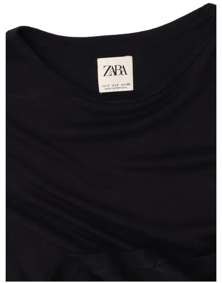 ZARA Herre T-Shirt Top Lille Sort