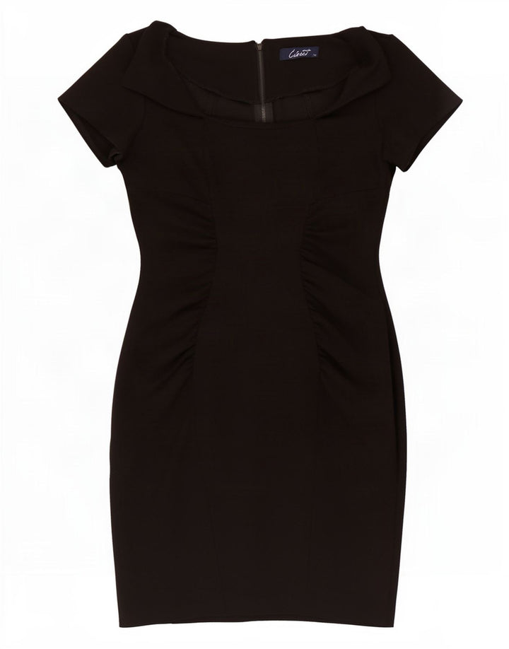 CLOSET Womens Sheath Dress UK 14 Medium Black Polyester