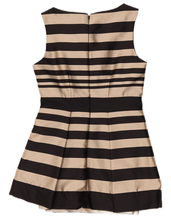 Hobbs Robe trapèze sans manches pour femme UK 10 Petit noir rayé