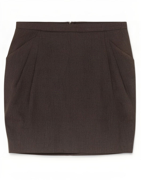Zara Γυναικεία Μίνι Φούστα Small W26 Grey Polyester