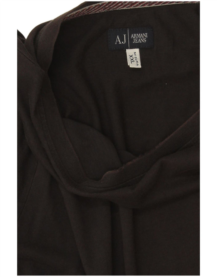 Armani Jeans Mens Top Long Sleeve 2XL Black