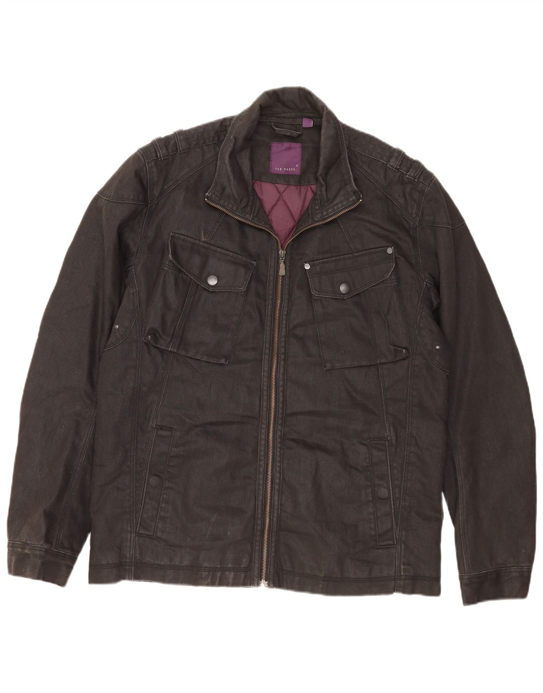 Ted Baker Veste utilitaire pour homme Taille 5 XL Coton noir