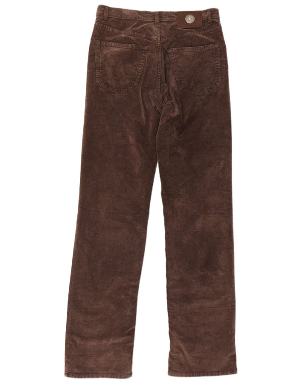 Trussardi Pantaloni drepți casual pentru bărbați W31 L33 bumbac maro