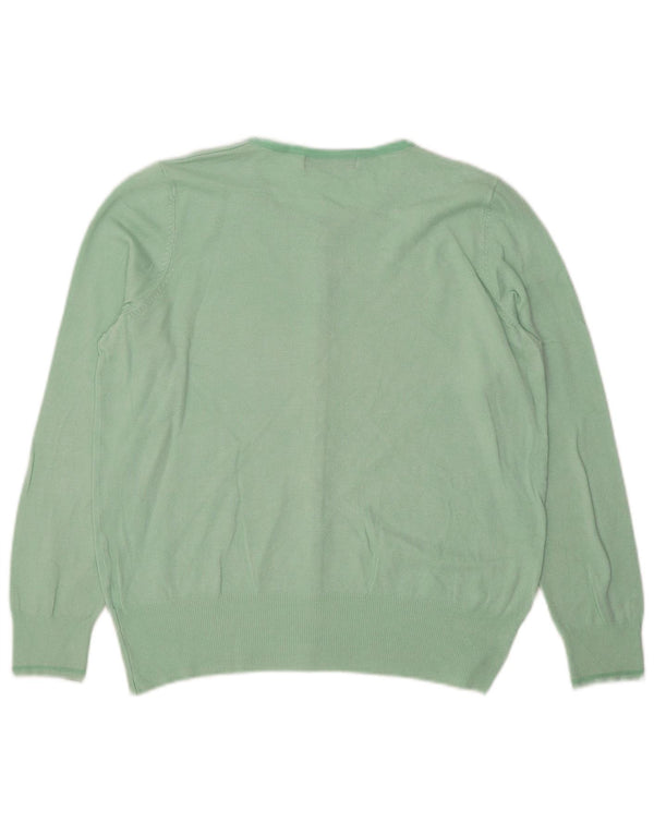 Marks & Spencer Dame Cardigan Sweater UK 16 Large Green Viscose