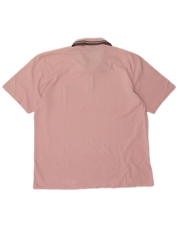 Wrangler Mens Polo Shirt XL Pink Cotton