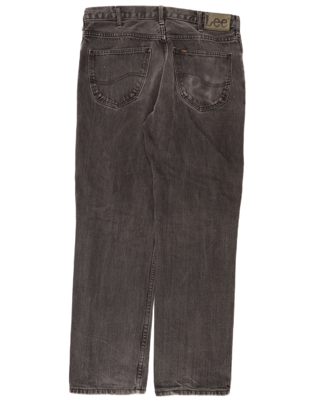 Lee Mens Brooklyn Straight Jeans W34 L30 Grey Cotton