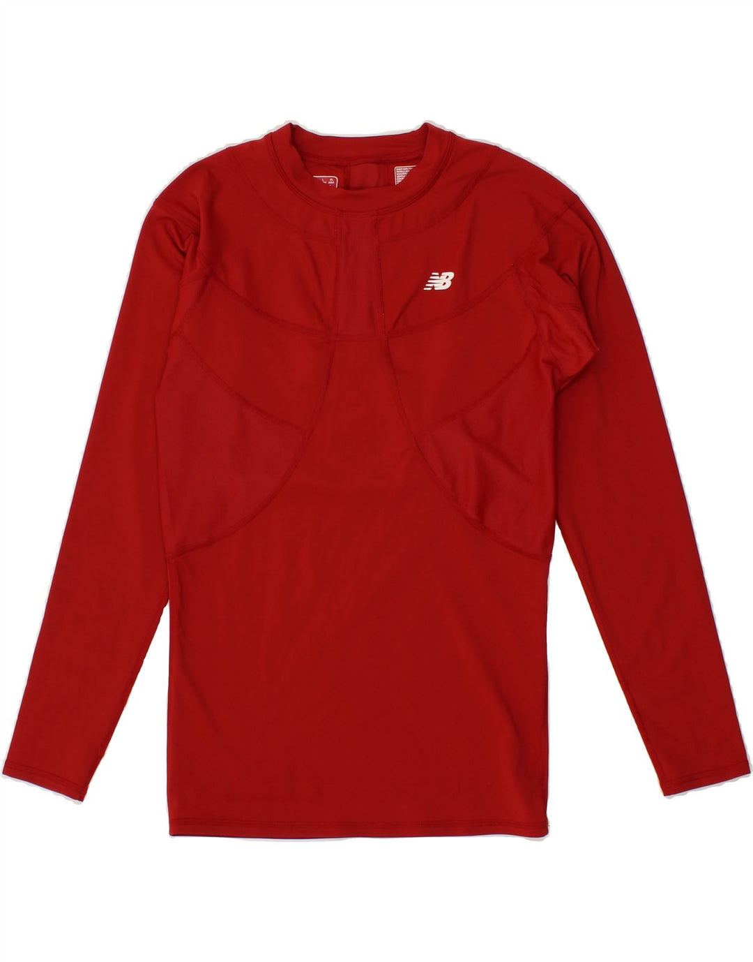 NEW BALANCE Womens Top Long Sleeve UK 16 Large Red Polyester Vintage New Balance and Second-Hand New Balance from Messina Hembry 