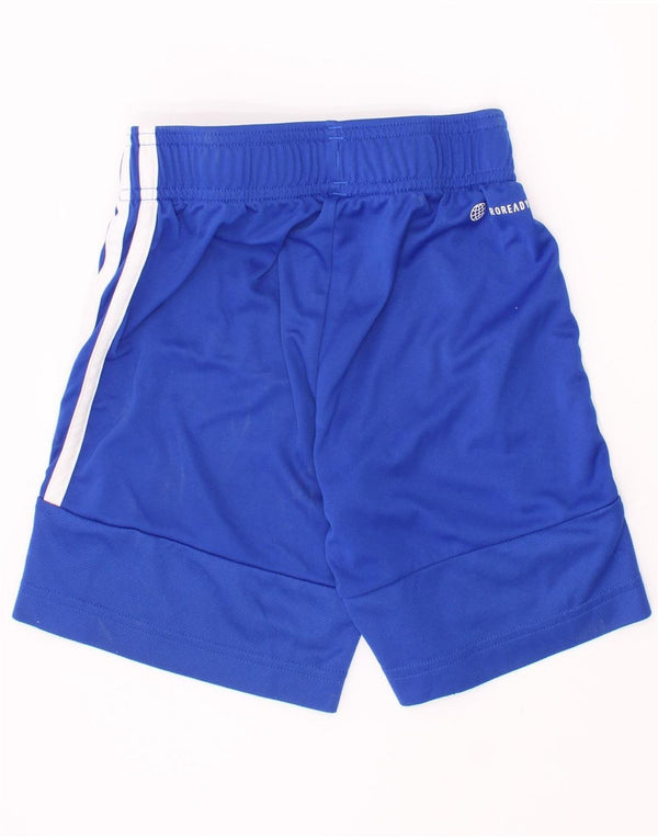 Adidas Boys Aeroready Sport Shorts 5-6 Years Blue Polyester