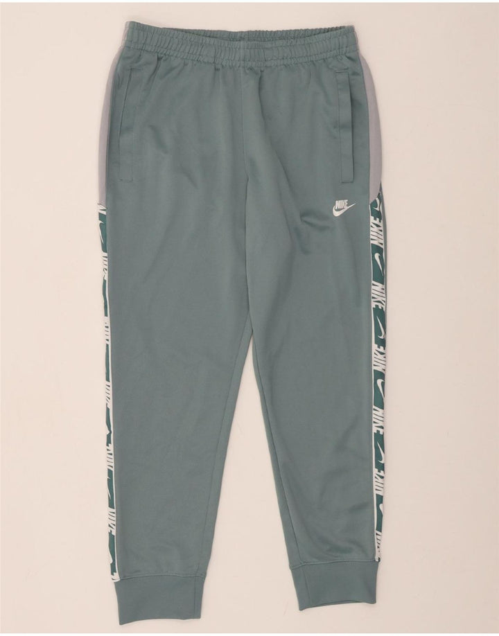 Pantaloni de trening grafic pentru bărbați NIKE Pantaloni de jogging Poliester verde mediu