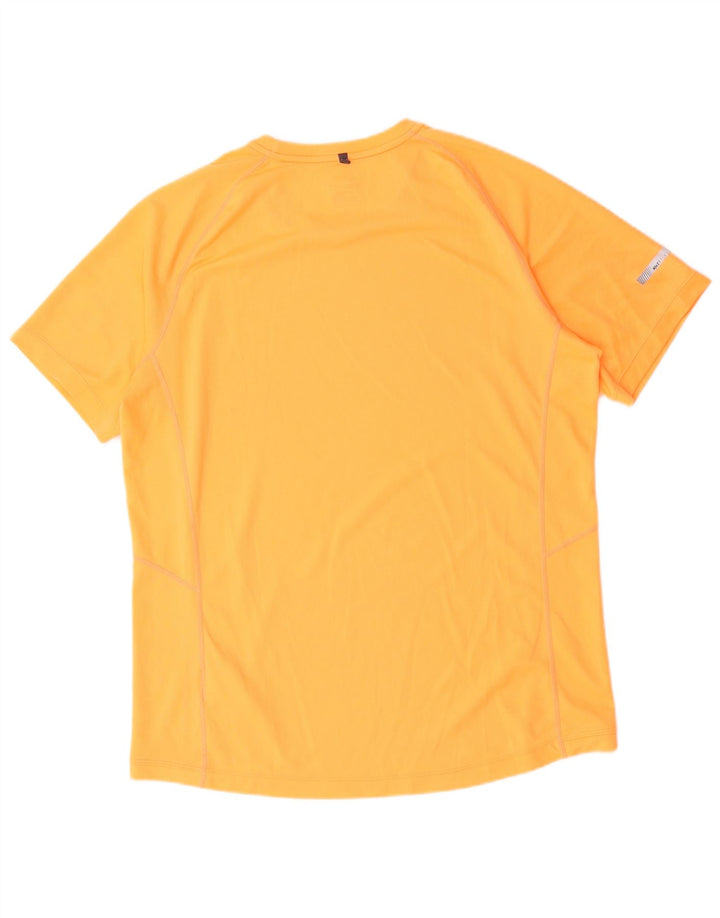 Nike Mens Dri Fit T-Shirt Top Large Orange Polyester
