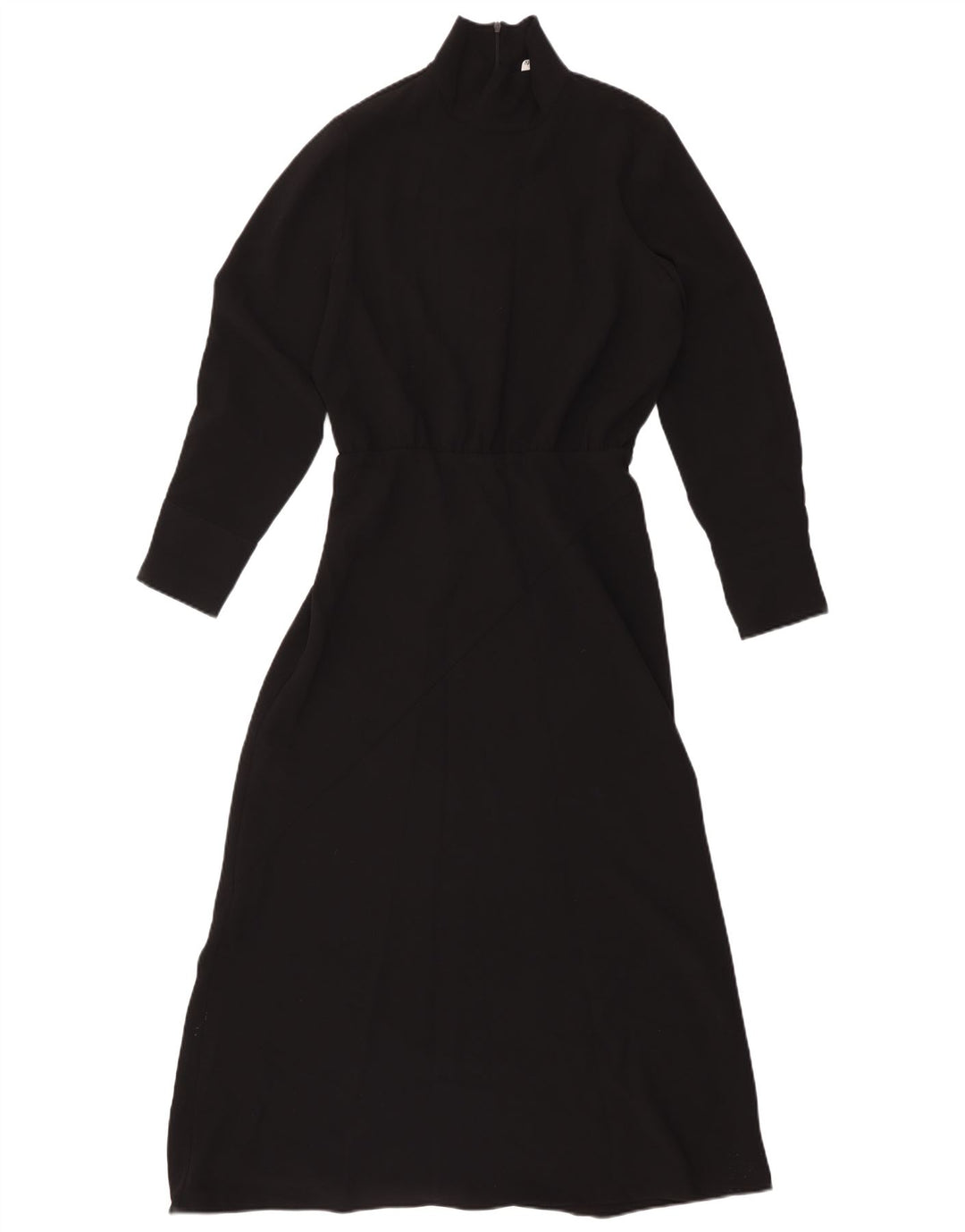 Zara Langærmet Maxikjole til kvinder UK 12 Medium Sort Polyester
