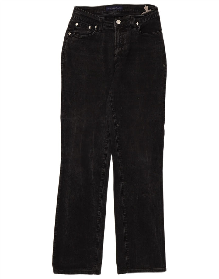 TRUSSARDI Womens Straight Jeans W28 L32 Grey Cotton