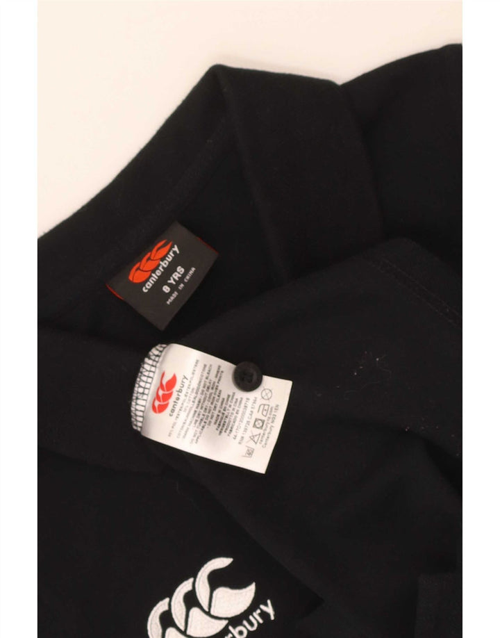 Canterbury Boys Polo Shirt 7-8 Years Black Polyester
