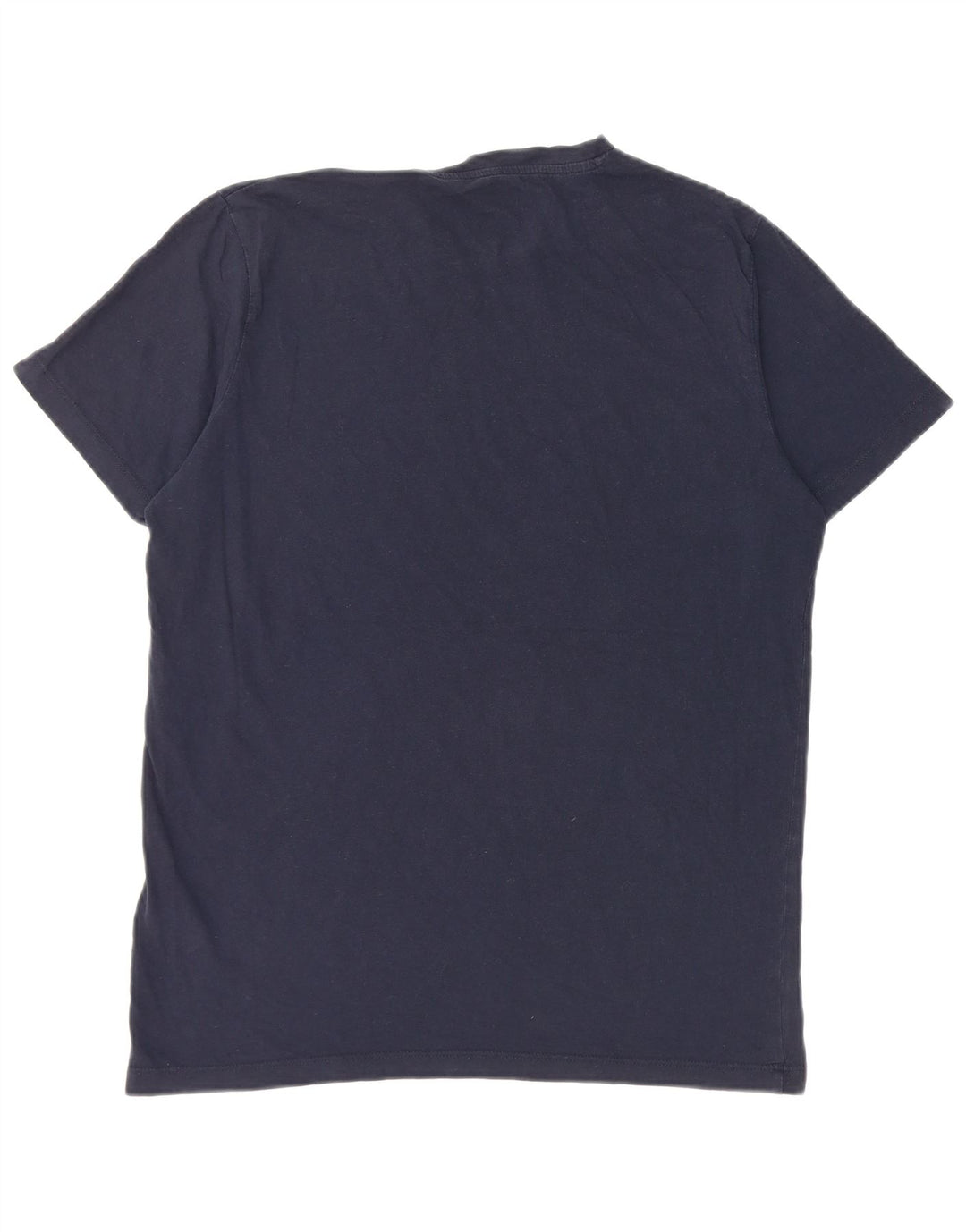 JACK & JONES Mens T-Shirt Top Medium Navy Blue Cotton