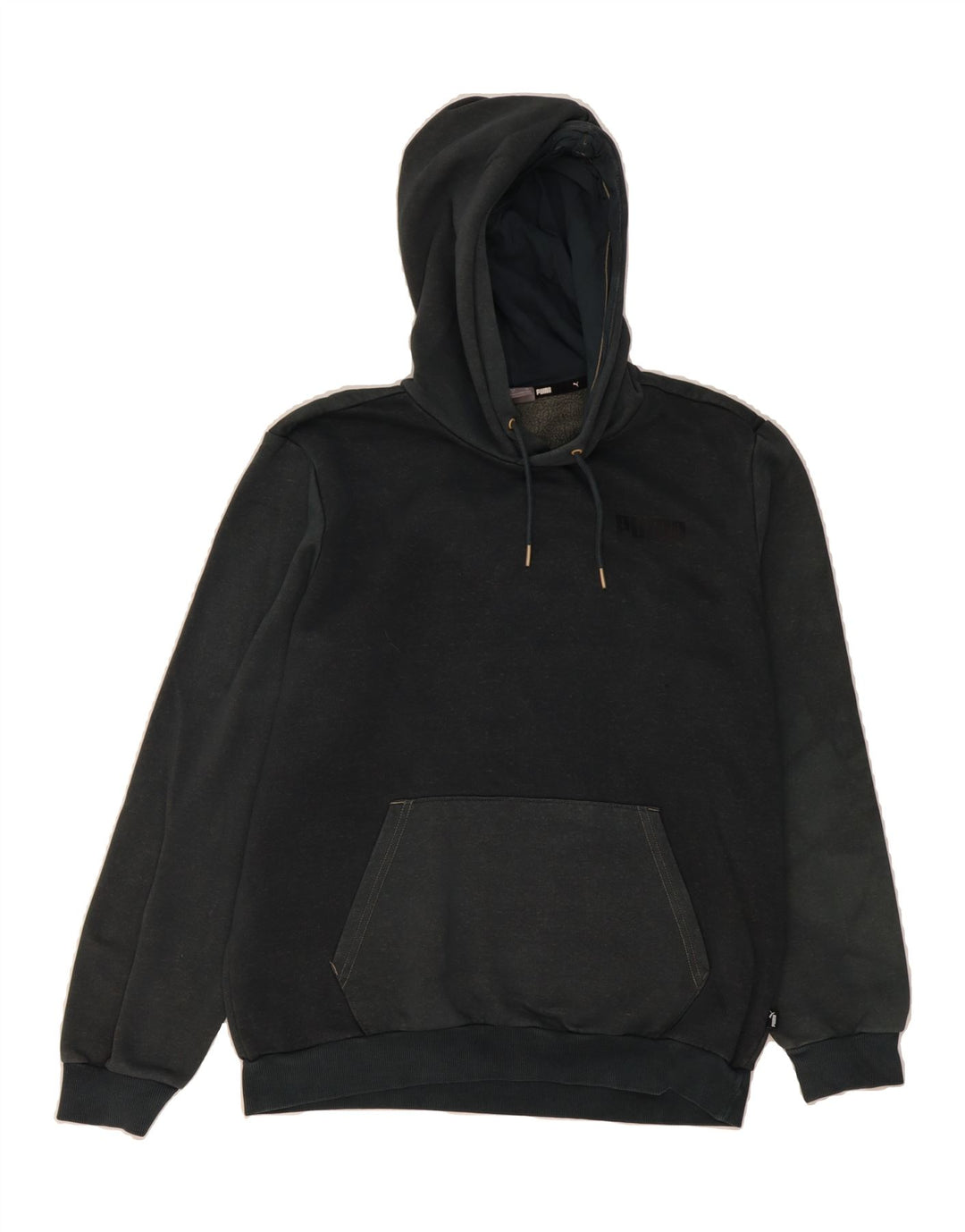 PUMA Mens Hoodie Jumper Medium Grey Cotton Vintage Puma and Second-Hand Puma from Messina Hembry 