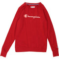 CHAMPION Mens Graphic Sweatshirt Jumper Small Burgundy Polyester Vintage Champion and Second-Hand Champion from Messina Hembry 