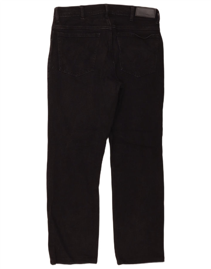 Jeans dritti da uomo Wrangler W34 L29 cotone nero