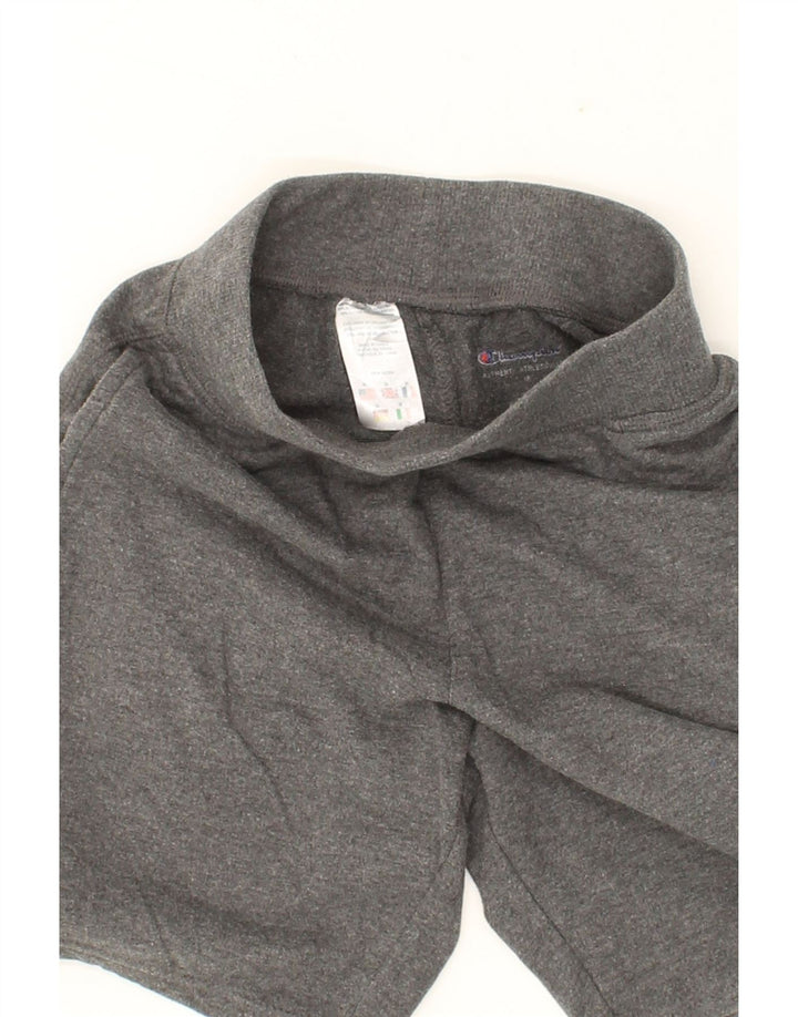 CHAMPION Boys Graphic Sport Shorts 9-10 Years Medium Grey Cotton Vintage Champion and Second-Hand Champion from Messina Hembry 
