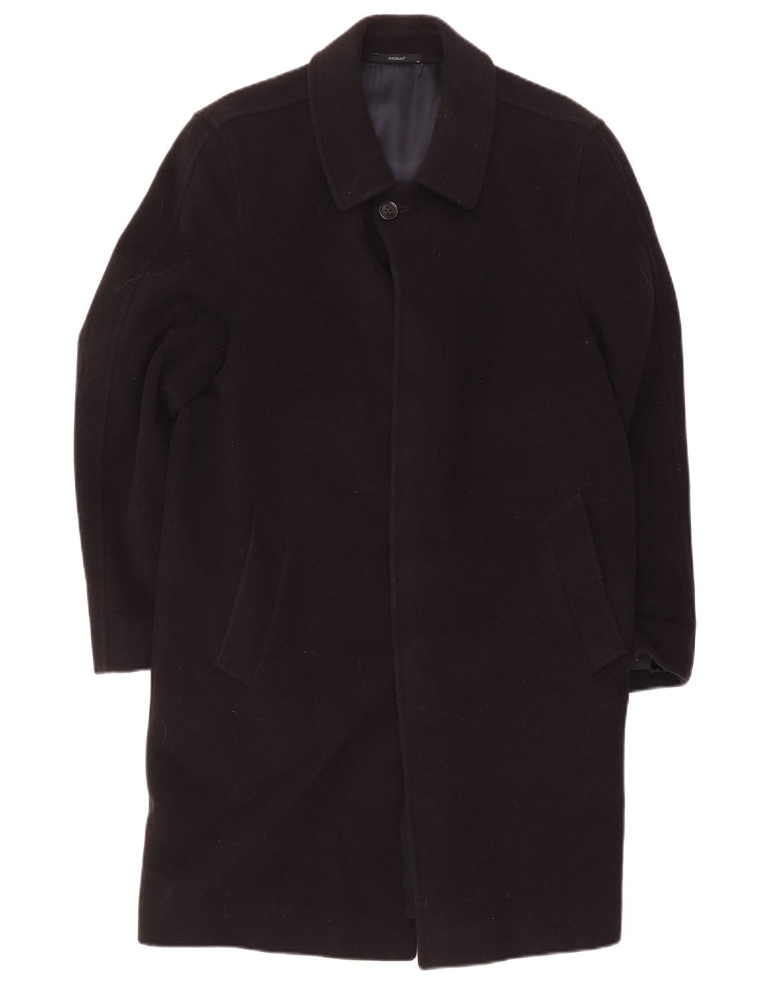 Sobretudo masculino Douglas UK 38 lã preta média