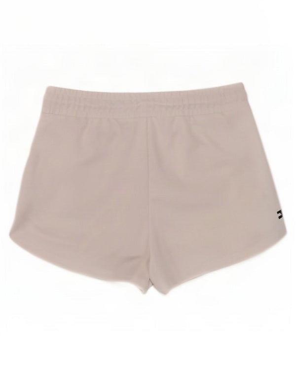 Nike Womens Graphic Sport Shorts UK 10 Small White Colourblock Polyester