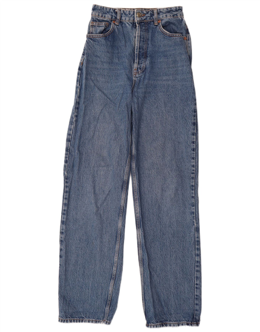 Topshop Womens Straight Jeans W26 L30 Blue Cotton