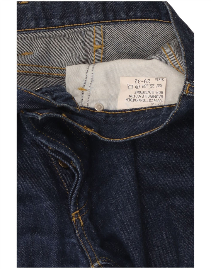 Lee Herren Straight Jeans W29 L29 Blaue Baumwolle