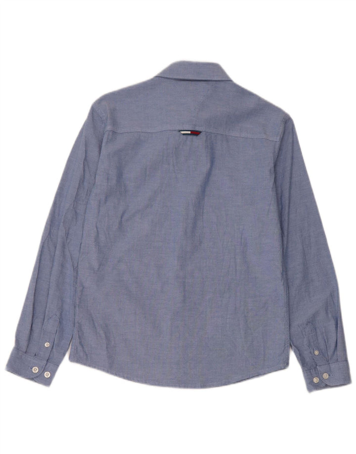 Tommy Hilfiger Boys Shirt 11-12 Years Blue Cotton
