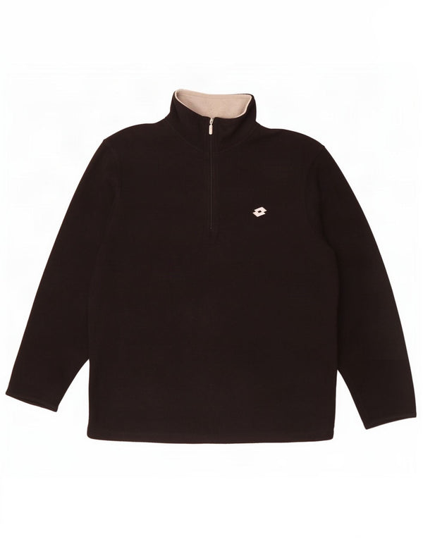 Lotto Herre lynlås hals Fleece Jumper Medium Sort