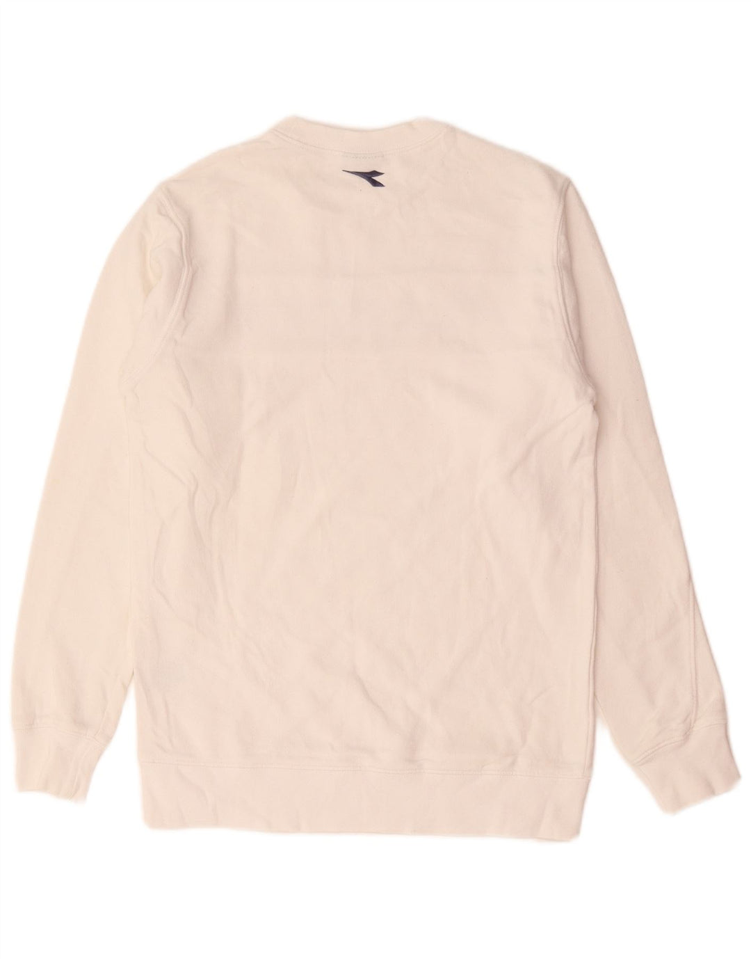 Diadora Sweat-shirt graphique pour homme en coton blanc Small