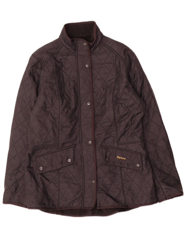 Barbour Quiltet jakke til kvinder UK 16 Stor sort polyamid