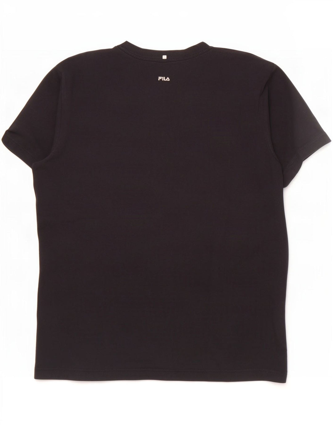 Ανδρικό γραφικό T-Shirt Fila Top Μεσαίο μαύρο βαμβακερό