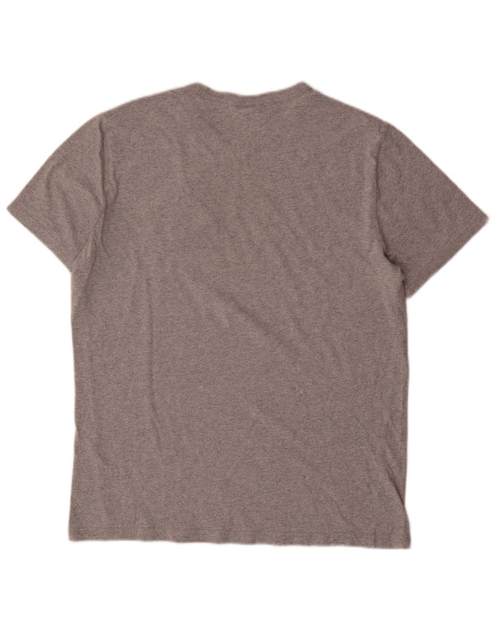 Champion Mens Graphic T-Shirt Top Large Grey Cotton