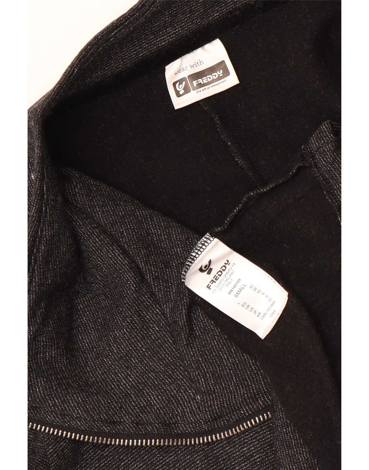 Freddy Veste de survêtement surdimensionnée pour femme UK 10 Small Gris Coton