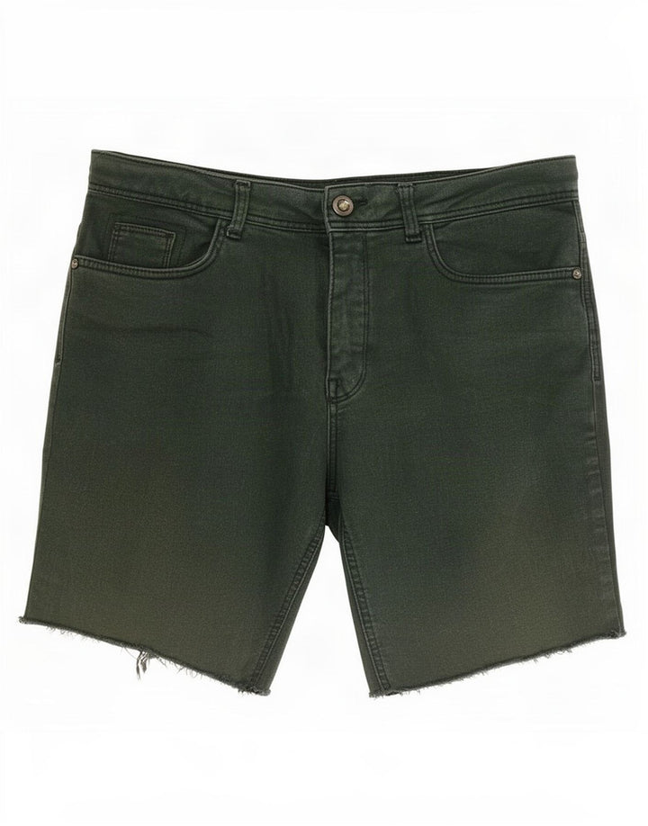 Pantaloni scurți din denim pentru femei Zara EU 40 Medium W30 Verde
