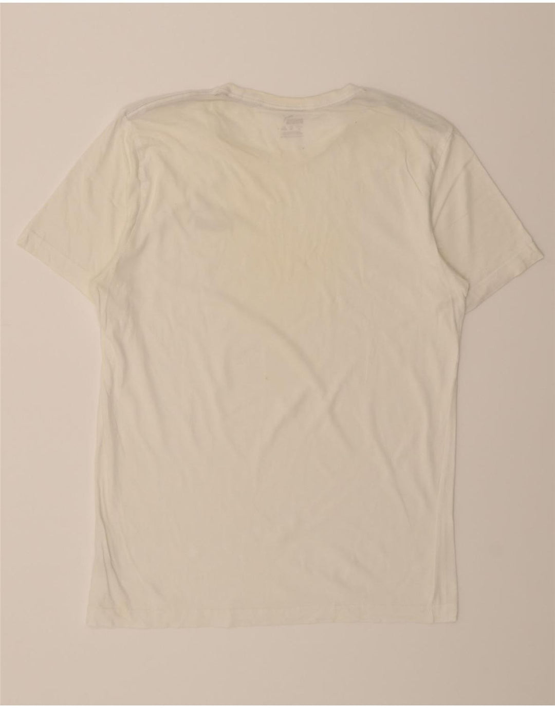 PUMA Mens T-Shirt Top Medium White Cotton Vintage Puma and Second-Hand Puma from Messina Hembry 