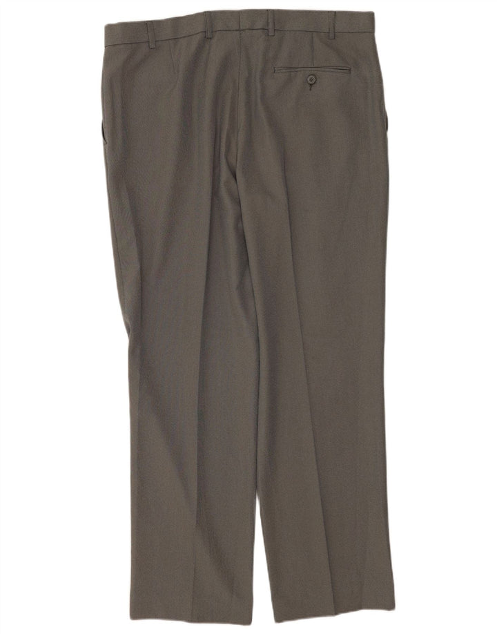 Marks & Spencer Herre Regular Fit Suit Bukser W38 L31 Grå polyester