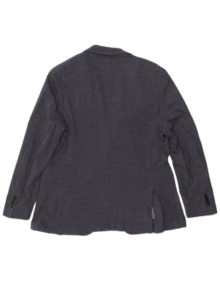 Massimo Dutti Herre 2-knaps blazerjakke EU 58 2XL Marineblå Bomuld