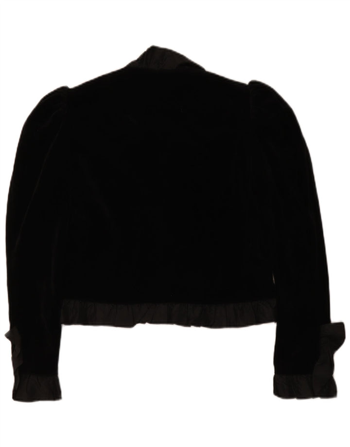 Vintage Womens Bolero Jacket EU 36 Small Black Classic