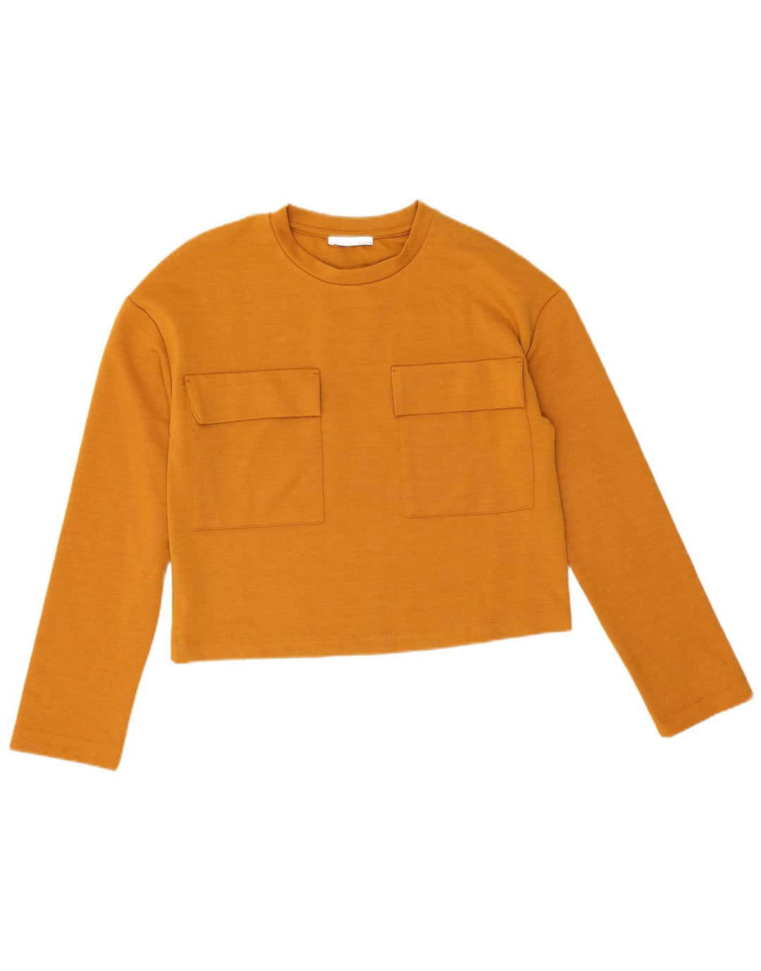 Zara Damen Top Langarm UK 10 Small Orange