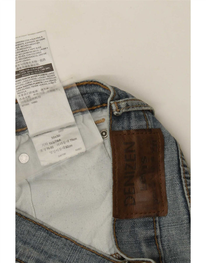 Levi's Mens Denizen Straight Jeans W30 L30 Blue Cotton