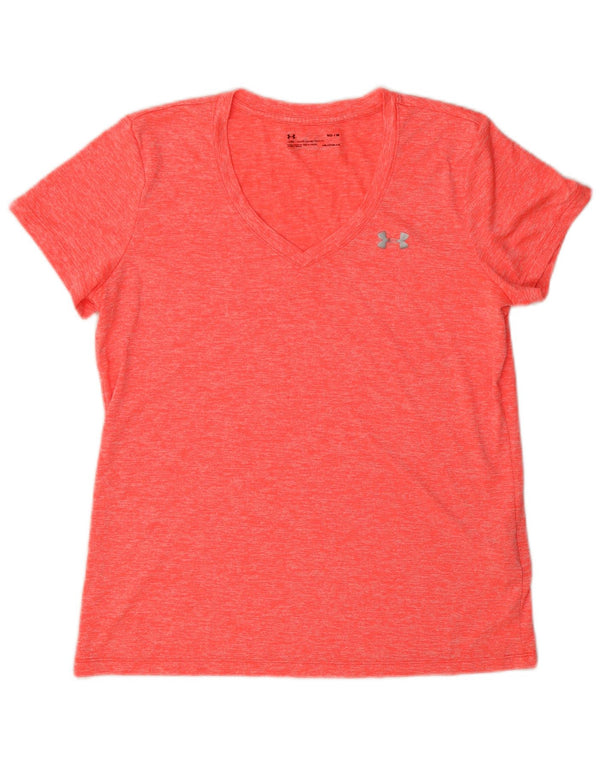 Maglietta Under Armour da donna Heat Gear UK 14 Medium Pink Flecked