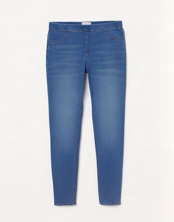 Marks & Spencer Womens Jegging Jeans UK 14 Large W32 L28 Blue Cotton