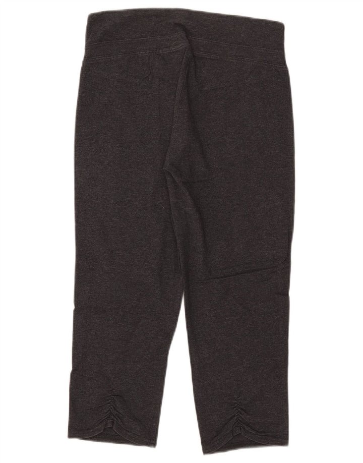 Puma Legging Capri Femme UK 12 Gris Moyen Coton