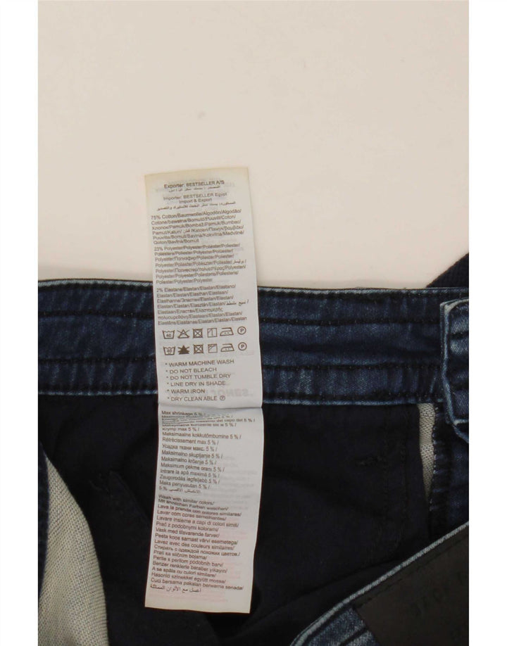 Jack & Jones Mens Loose Fit Denim Shorts Medium W32 Blue Cotton