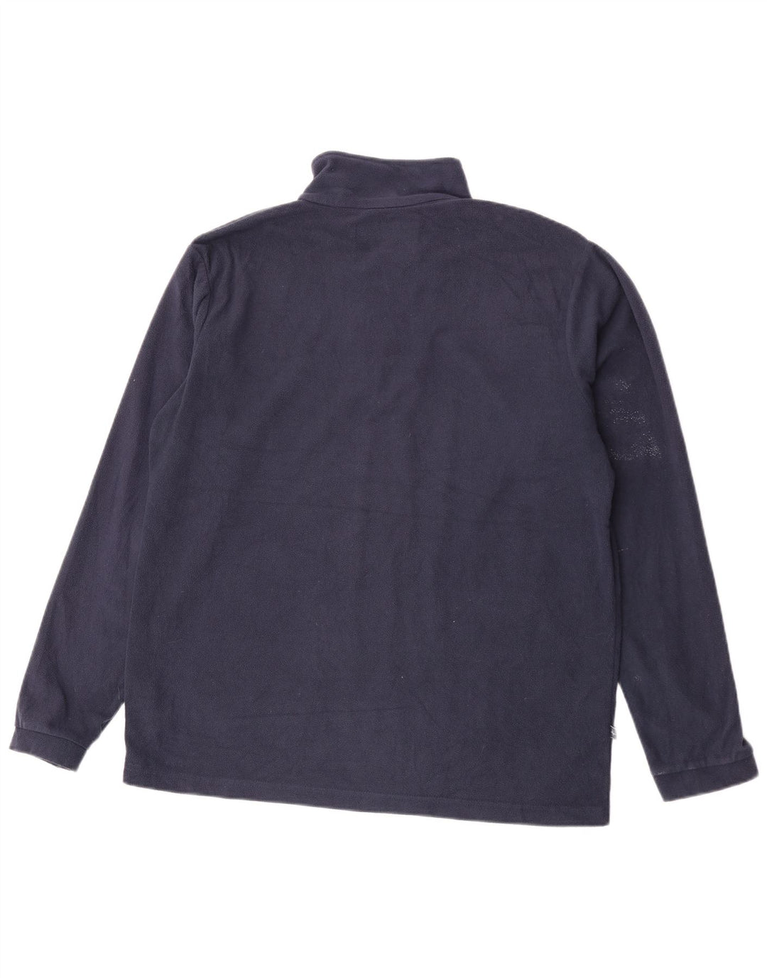 Mountain Warehouse Mens Zip Neck Fleece Jumper Large Navy Blue Polyester