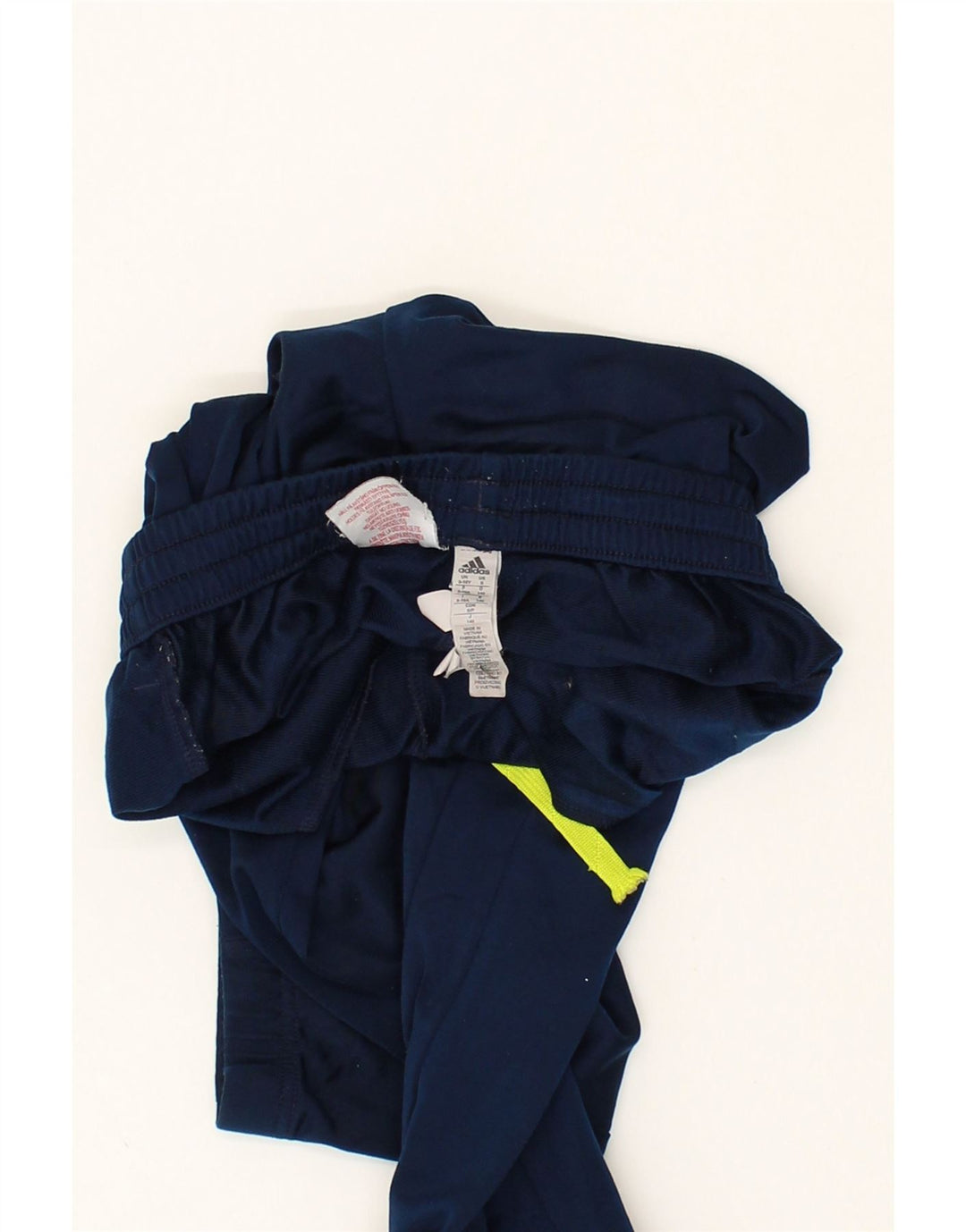 ADIDAS Boys Tracksuit Trousers Joggers 9-10 Years  Navy Blue Polyester Vintage Adidas and Second-Hand Adidas from Messina Hembry 
