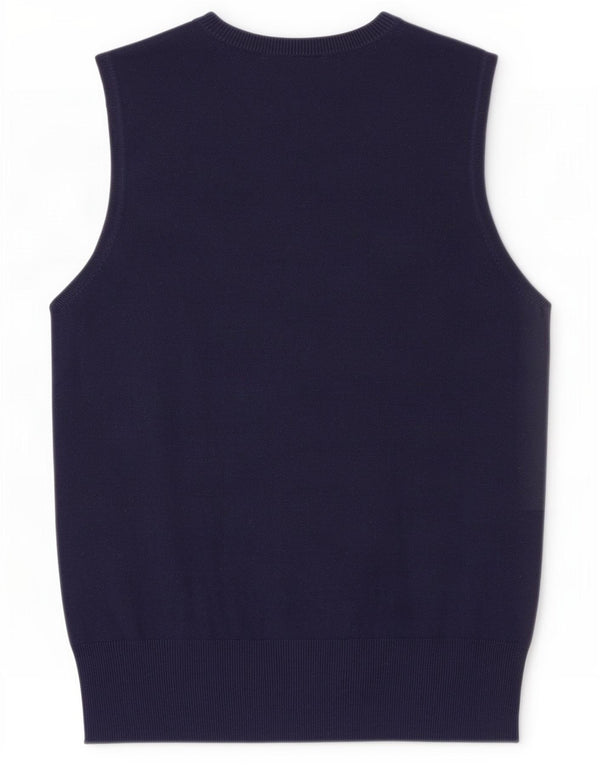 Zara Womens Vest Tank Top UK 14 Large Navy Blue Viscose