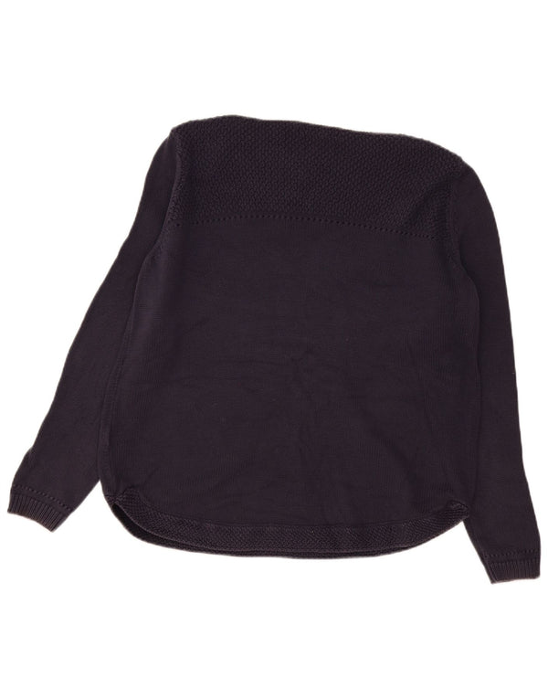Marks & Spencer Damen-Pullover mit U-Boot-Ausschnitt, UK 18, XL, Marineblau, Baumwolle
