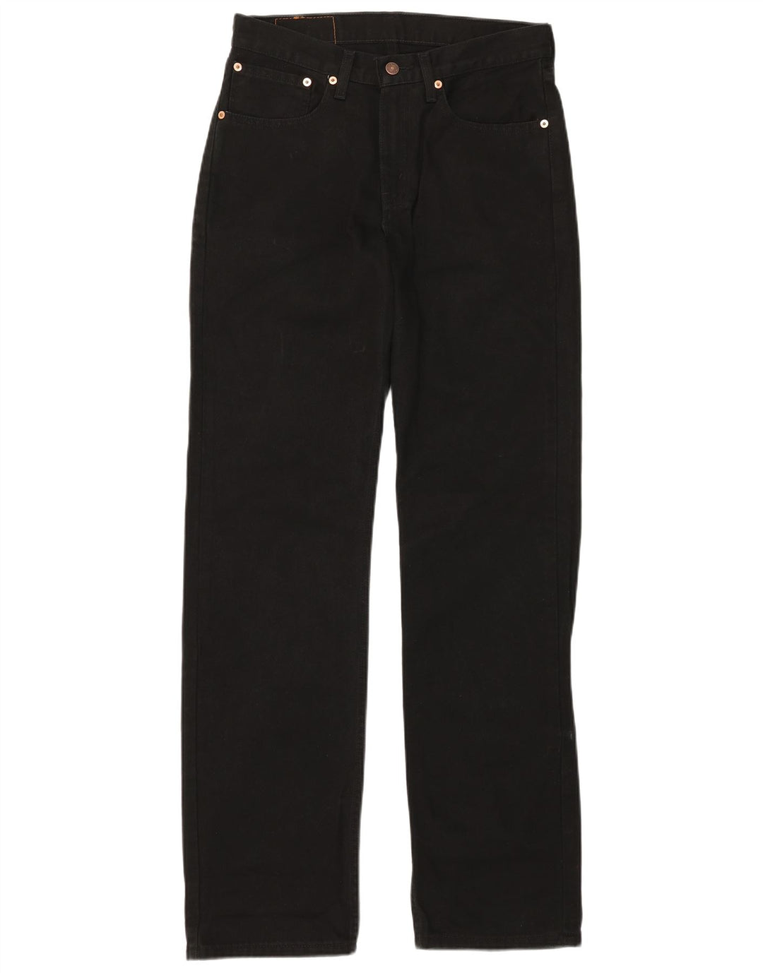 Levi's Mens 751 Straight Jeans W31 L34 Black Cotton
